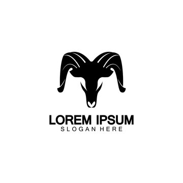 Goat Logo Template vector icon