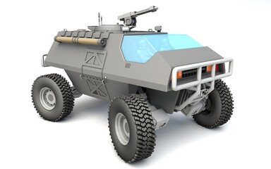 3d illustration of Concept vehicle