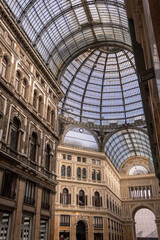 Obraz premium Umberto I gallery in the city of Naples, italy
