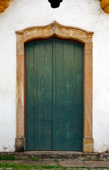Fototapeta na wymiar Little Chapel door at Ouro Preto, Brazil 