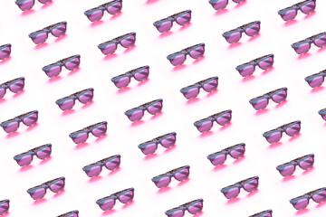 sunglasses Pattern on a white background