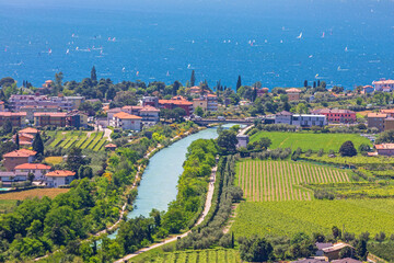 River Sarca Nargo Torbole Italy