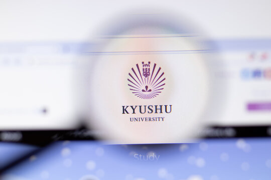 Los Angeles, California, USA - 7 March 2020: Kyushu University Website Homepage Logo Visible On Display Close-up, Illustrative Editorial