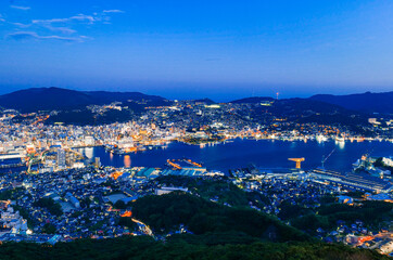 日本三大夜景　長崎　稲佐山から眺望