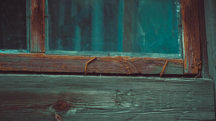 old wooden window