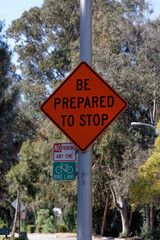 be prepared to stop