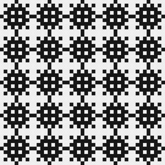 Fototapeta premium Abstract Cross Pattern Dots Logo generative computational art illustration