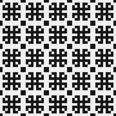 Fototapeta premium Abstract Cross Pattern Dots Logo generative computational art illustration