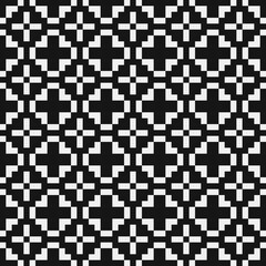 Fototapeta premium Abstract Cross Pattern Dots Logo generative computational art illustration