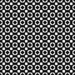 Fototapeta premium Abstract Cross Pattern Dots Logo generative computational art illustration