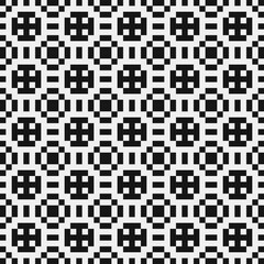 Fototapeta premium Abstract Cross Pattern Dots Logo generative computational art illustration