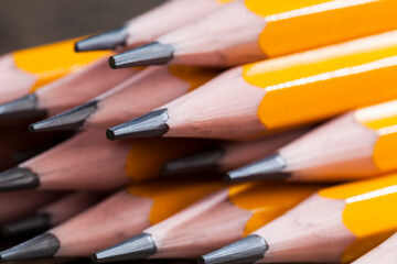 solid color wooden pencils with gray lead