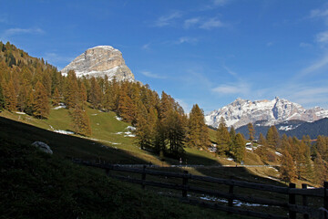 il Sassongher e cima Lavarella; Dolomiti di Val Badia, Alto Adige