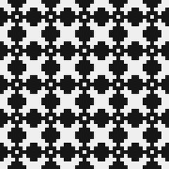 Fototapeta premium Abstract Cross Pattern Dots Logo generative computational art illustration