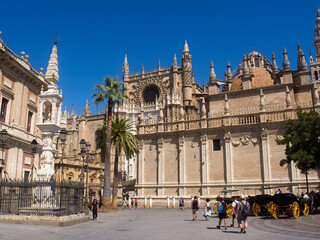 Fototapeta premium Seville Cathedral outside the center of Seville