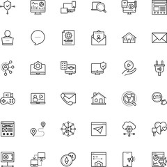 internet vector icon set such as: game, things, per, letter, prototype, sale, pencil, bank, university, answer, referral, live, module, discovery, banking, gaming, bug, click, survey, bar, speaker