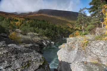 View from Drivdalen, Oppdal, Trondelag, Norway