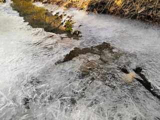 river and ice