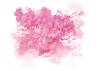 Pink watercolor background. Watercolor splash texture. Decorative abstract picture. Element for design. Liquid paint.