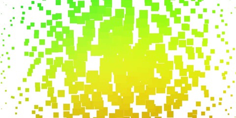 Light Green, Yellow vector layout with lines, rectangles.