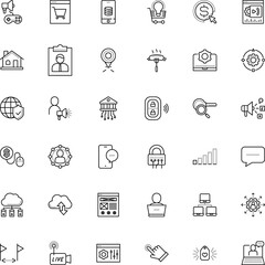 internet vector icon set such as: tab, backup, clipboard, view, group, restaurant, gamer, employer, male, mechanism, lecture, contact, digital technology network, setting, freelancer, conference