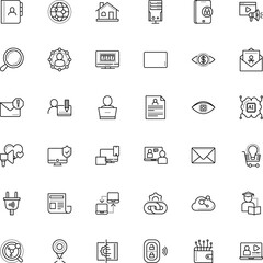 internet vector icon set such as: cottage, round, residential, mortgage, learn, adapter, program, homepage, conceptual, headline, diagram, sales, contemporary, seek, unlock, betting, explore