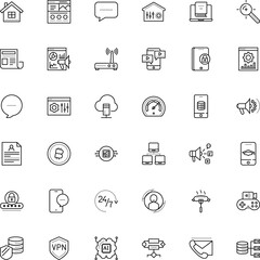 internet vector icon set such as: reading, discussion, barbecue, pay, shape, article, software, grill, backup, fork, member, closed, png, cooked, e-commerce, telephone, opportunity, bandwidth, center