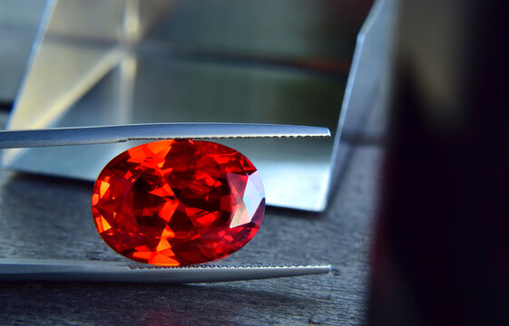 ruby Is red gem Beautiful by nature For making expensive jewelry	
