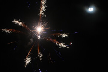 Firework of Blue and Gold