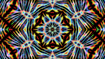 Abstract fractal symmetrical patterned background.