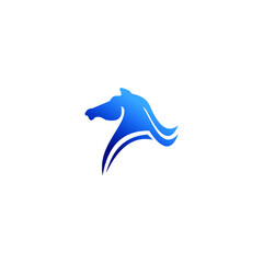 logo horse icon templet vector