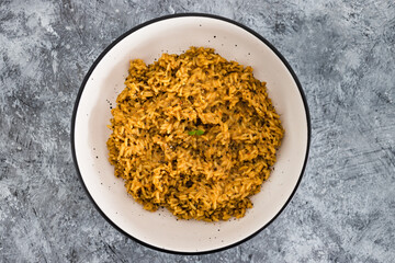 plant-based food, vegan yeast spread extract risotto