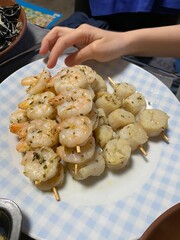 shrimps and scallops