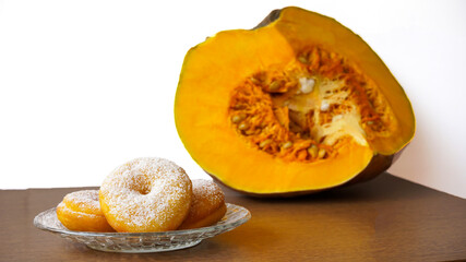 donuts and pumpkin