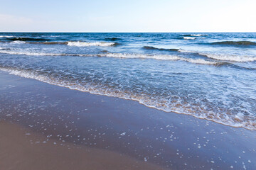 the undulating surface of the sea