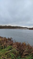 clouds over the river