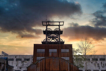 炭鉱施設　第1立坑櫓