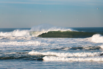 Big Waves Breaks in Northern California near San Francisco