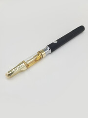 Vape Pen. Cannabis oil vape pen cartridges. Alternative method of smoking the THC extracted from marijuana plants