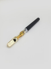 Vape Pen. Cannabis oil vape pen cartridges. Alternative method of smoking the THC extracted from marijuana plants