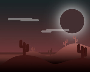 Eclipse en el desierto