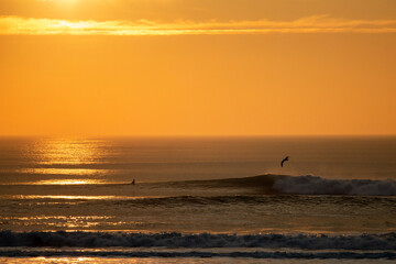 Big Waves Breaks in Northern California near San Francisco
