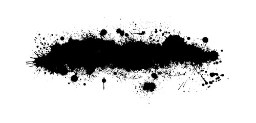 Frame of blots. Grunge Design Element. Brush Strokes. Vector illustration