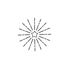 Obraz premium Fireworks Logo Template vector symbol