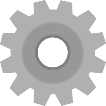 recommend clip art: Vector emoticon illustration of a cogwheel