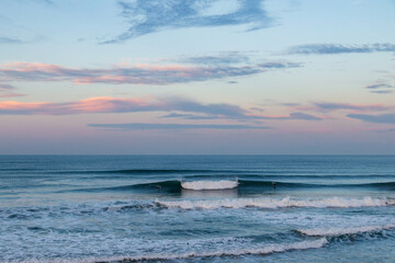 Fototapeta premium Big Waves Breaks in Northern California near San Francisco