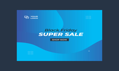 Black Friday  Social media  sale offer banner and  vector illustration template 