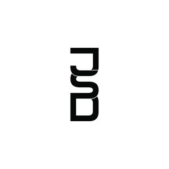 jsd letter original monogram logo design