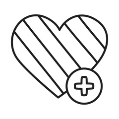 Fototapeta premium like heart icon, line style