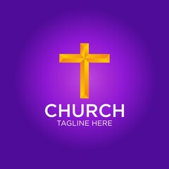 Obraz premium Simple but attractive 3D logo for church 